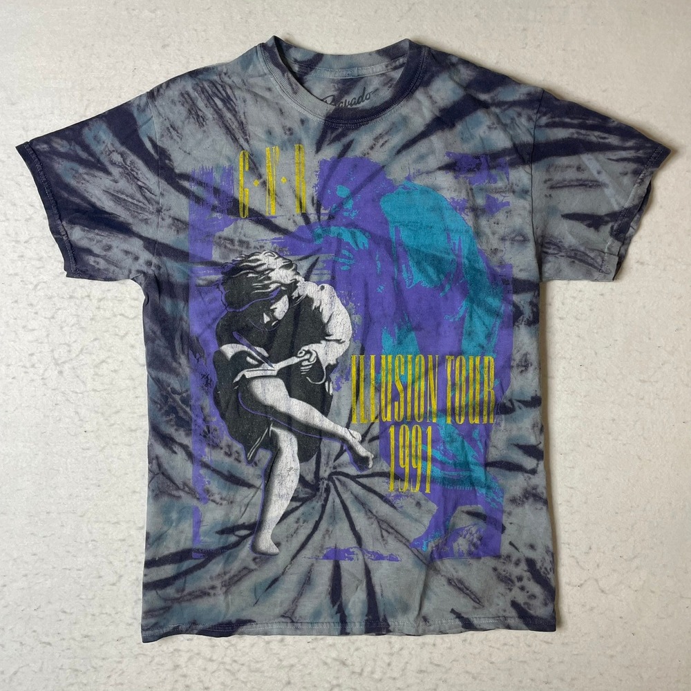 Guns N Roses Use Your‎ Illusion Tour 1991 Tie Dye T Shirt Size M Bravado
